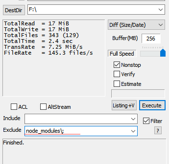 fastcopy exclude directory example fastcopy exclude directory example
